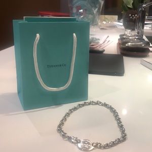 Return to Tiffany Oval Silver Choker Necklace